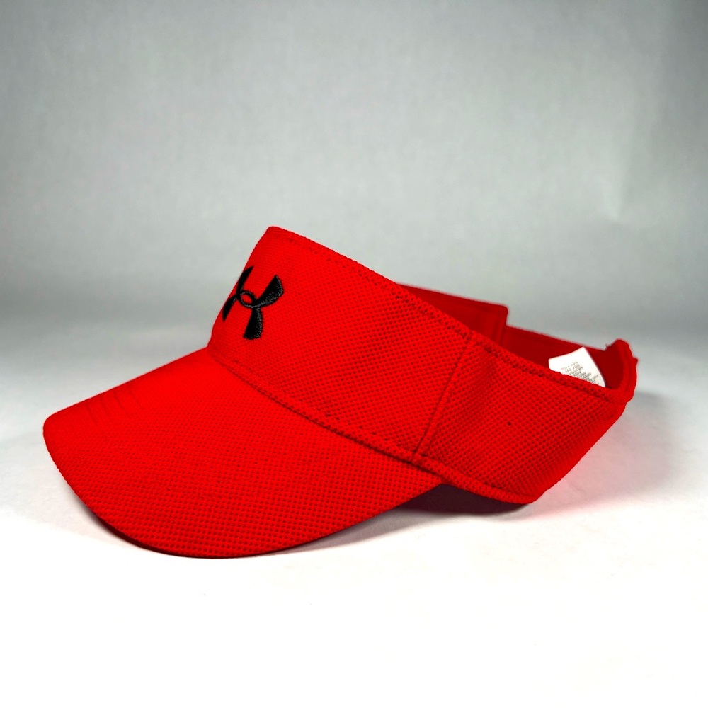 Under Armour Heat Gear Visor Red Youth Adjustable NWOT